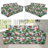 Hummingbird Pattern Print Design 05 Sofa Slipcover