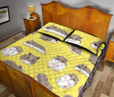 Cute Hamster pattern Quilt Bed Set