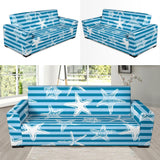 Starfish Blue Blackground Sofa Slipcover