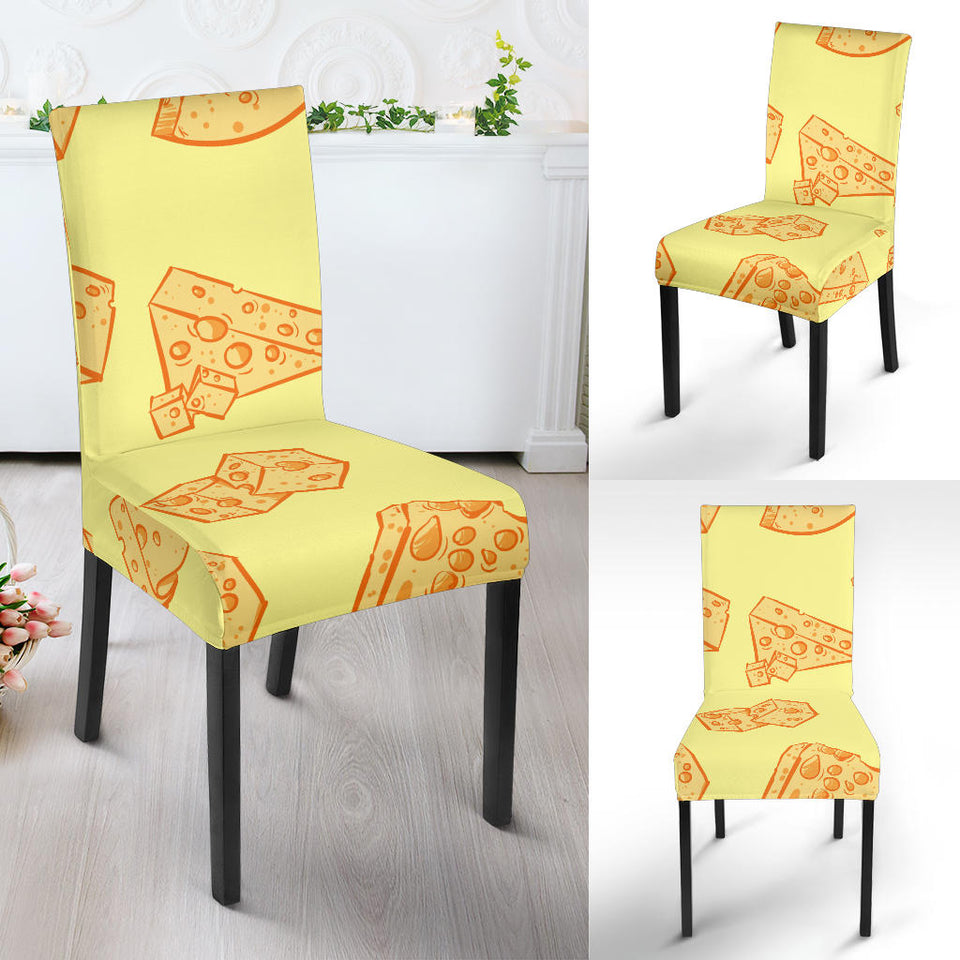 Cheese Design Pattern Dining Chair Slipcover