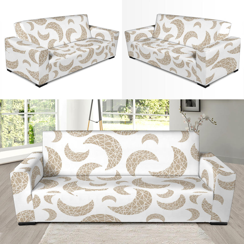 Cool Gold Moon Abstract Pattern Sofa Slipcover