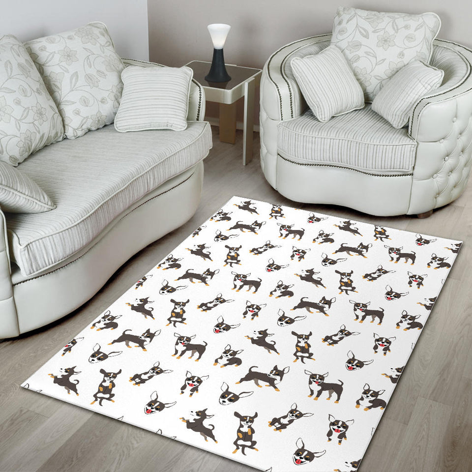 Chihuahua Dog Pattern Area Rug
