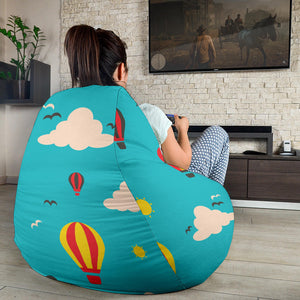 Hot Air Balloon Sky Pattern Bean Bag Cover