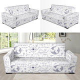 Math Pattern Print Design 03 Sofa Slipcover