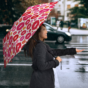 Lips Pattern Print Design 01 Umbrella
