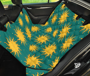 Sun Green Background Dog Car Seat Covers