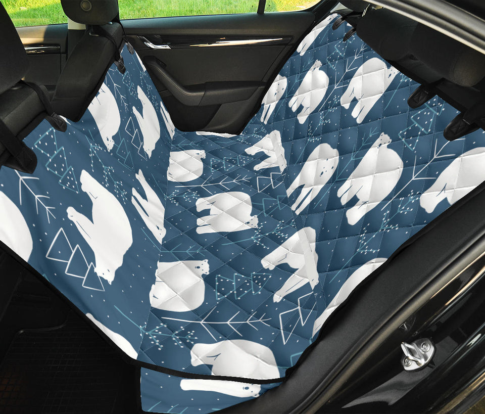 Polar Bear Mother Her Child Pattern Dog Car Seat Covers