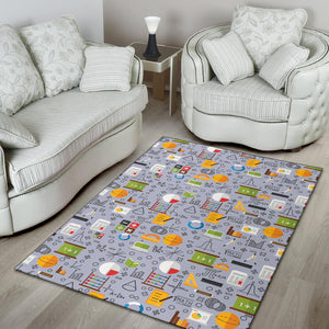 Math Pattern Print Design 04 Area Rug