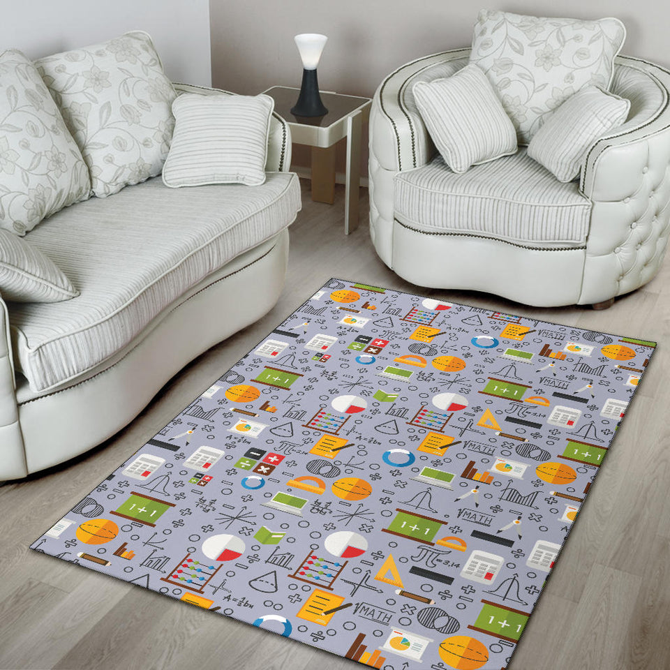 Math Pattern Print Design 04 Area Rug