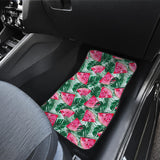 Watermelons Tropical Palm Leaves Pattern Front Car Mats