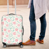Clock Time Pattern Blackground Luggage Covers