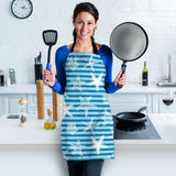 Starfish Blue Blackground Adjustable Apron
