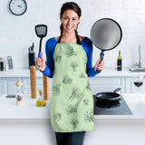 Broccoli Sketch Pattern Adjustable Apron