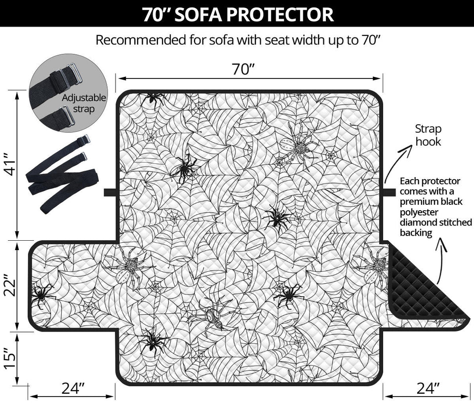 Spider web cobweb pattern Sofa Cover Protector