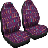Eiffel Tower Pattern Print Design 05 Universal Fit Car Seat Covers