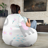 Cute Elephant Mouse Pattern Bean Bag Cover