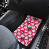 Guinea Pig Pattern Print Design 01 Front and Back Car Mats