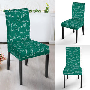 Math Pattern Print Design 01 Dining Chair Slipcover