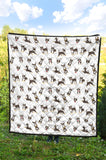 Chihuahua Dog Pattern Premium Quilt
