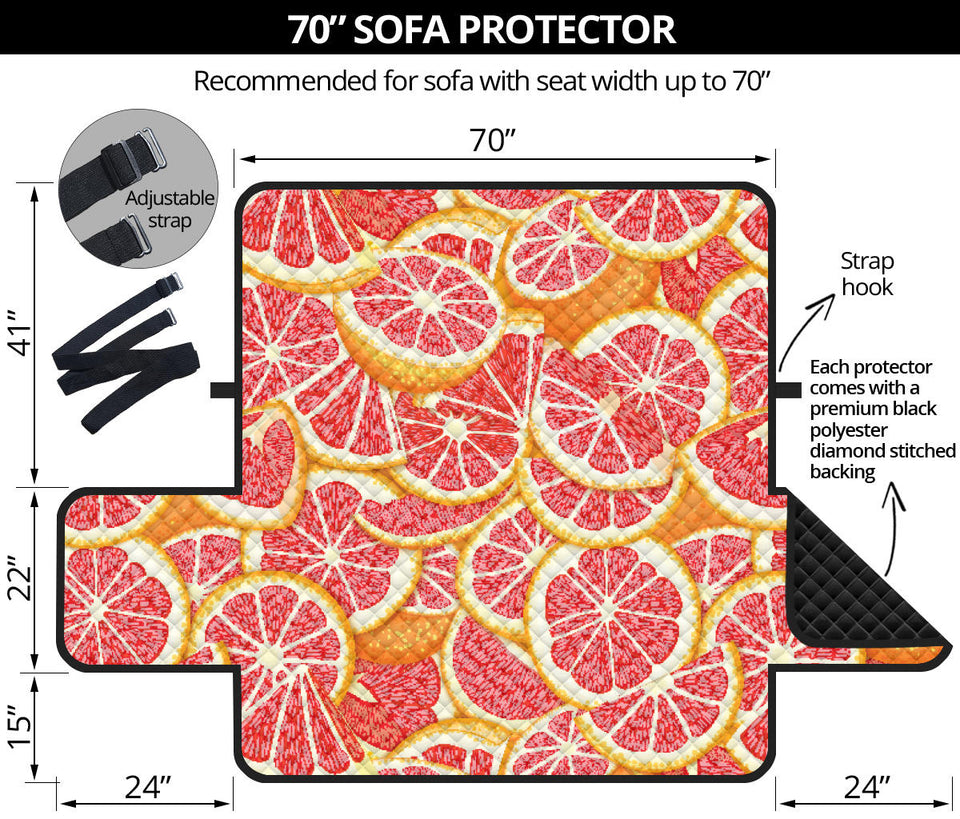 Tropical grapefruit pattern Sofa Cover Protector