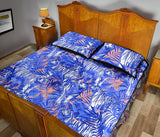 white bengal tigers pattern Quilt Bed Set