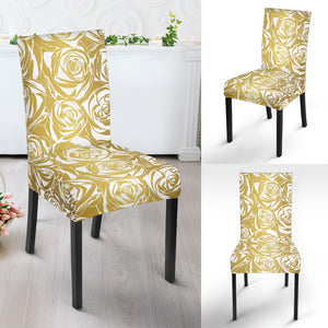 Rose Pattern Print Design 05 Dining Chair Slipcover