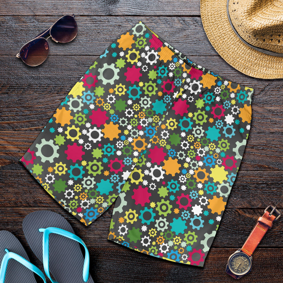 Gear Pattern Print Design 03 Men Shorts