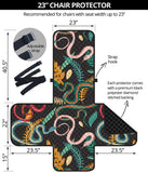 Colorful snake plant pattern Chair Cover Protector