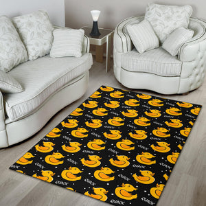 Duck Toy Pattern Print Design 05 Area Rug