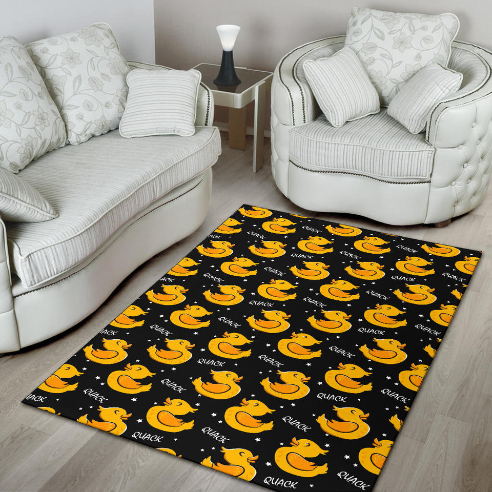Duck Toy Pattern Print Design 05 Area Rug