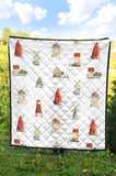 Windmill Design Pattern Premium Quilt