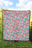 3D Sakura Cherry Blossom Pattern Premium Quilt