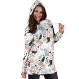 Cute Mermaid Pattern Women'S Hoodie Dress