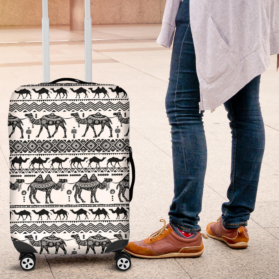 Camel Polynesian Tribal Pattern Luggage Covers