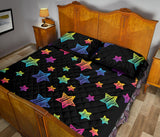 Colorful star pattern Quilt Bed Set