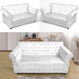 Airplane Print Pattern Loveseat Couch Slipcover