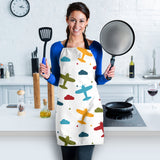 Airplane Star Cloud Colorful Adjustable Apron
