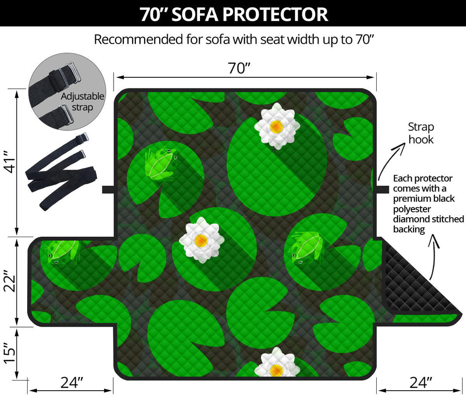 Frog waterlily pattern Sofa Cover Protector