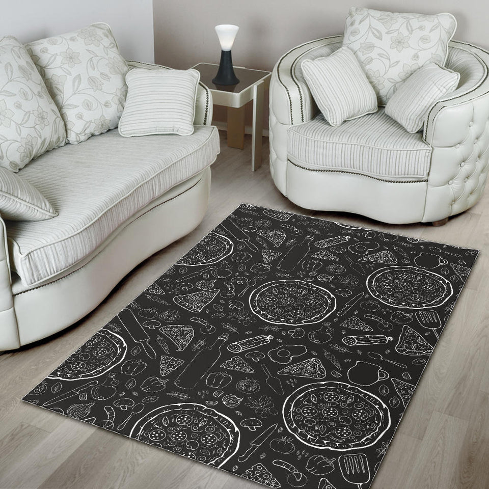 Pizza Pattern  Area Rug