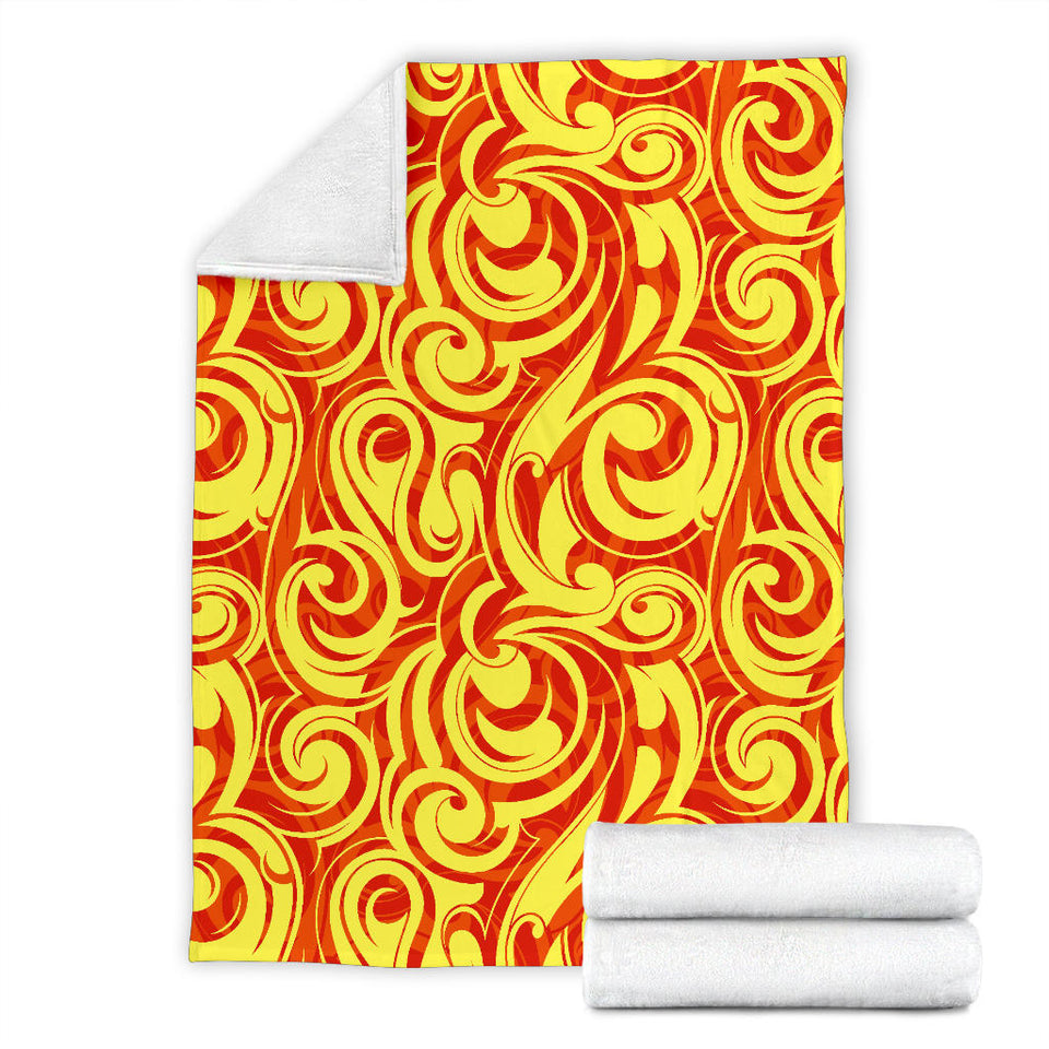 Fire Flame Design Pattern Premium Blanket
