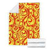Fire Flame Design Pattern Premium Blanket