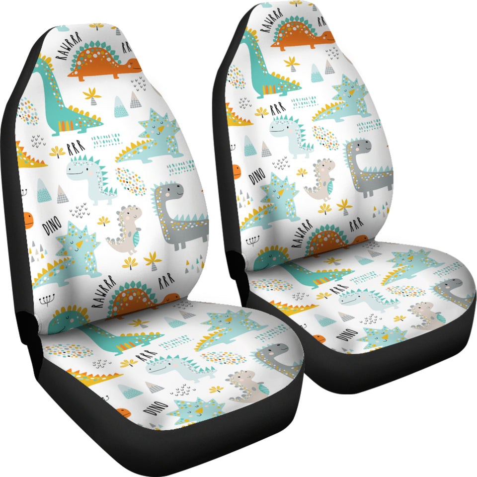 Cute Funny Kids Dinosaurs Pattern Universal Fit Car Seat Covers