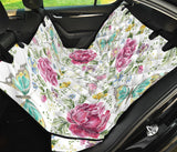 Hand Drawn Butterfly Rose Dog Car Seat Covers