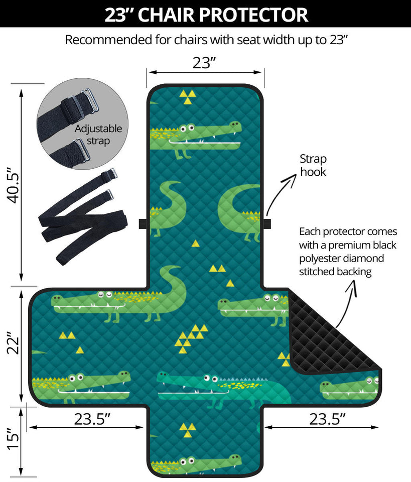 Crocodile pattern Chair Cover Protector