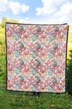 Coral Reef Pattern Print Design 03 Premium Quilt