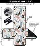 cute mermaid pattern Recliner Cover Protector