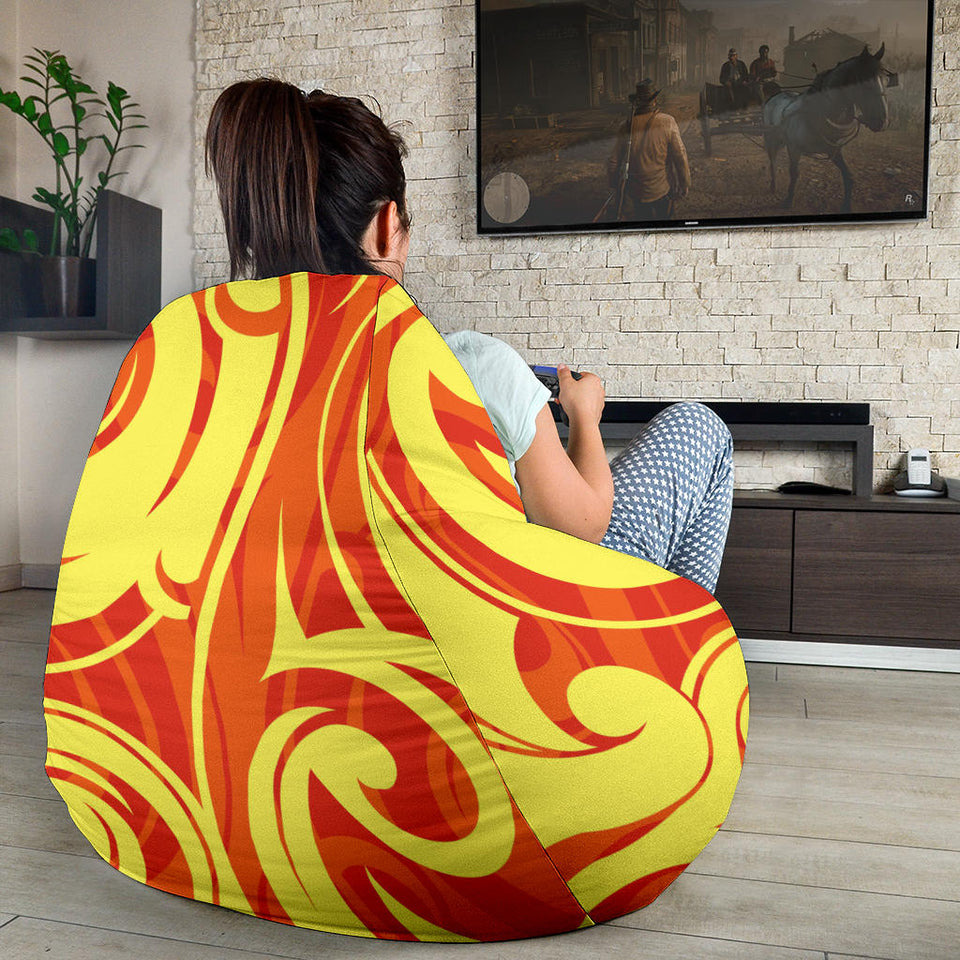 Fire Flame Design Pattern Bean Bag Cover