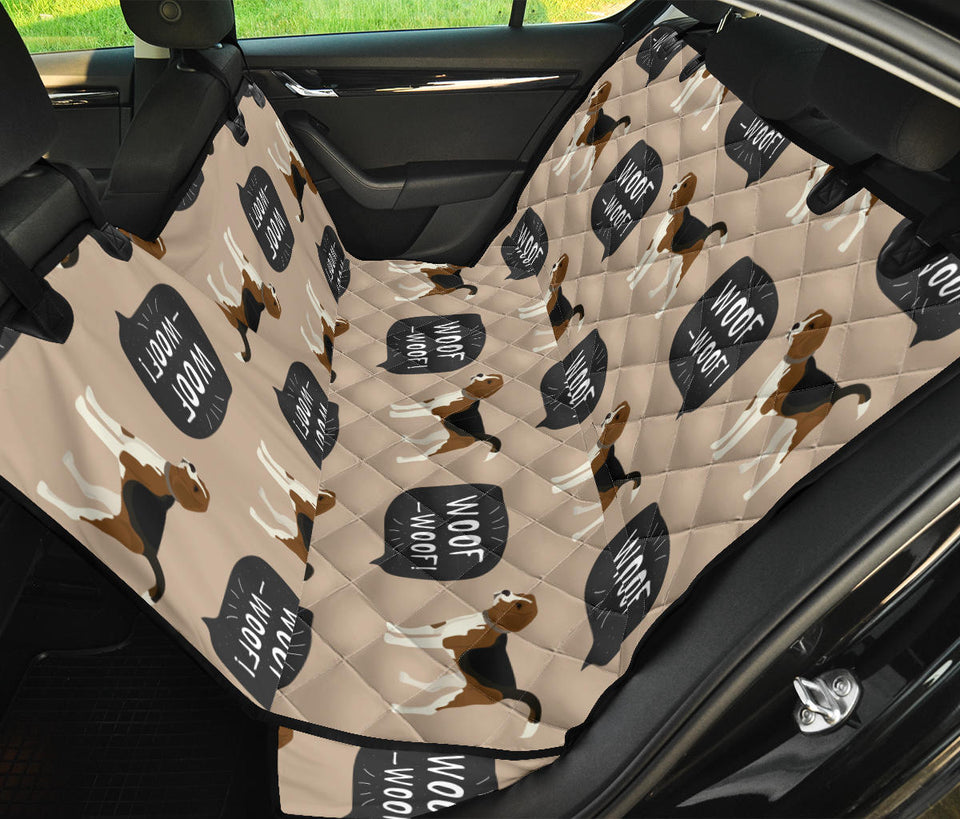 Beagle Pattern Dog Car Seat Covers