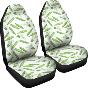 Green Peas Pattern Print Design 04 Universal Fit Car Seat Covers