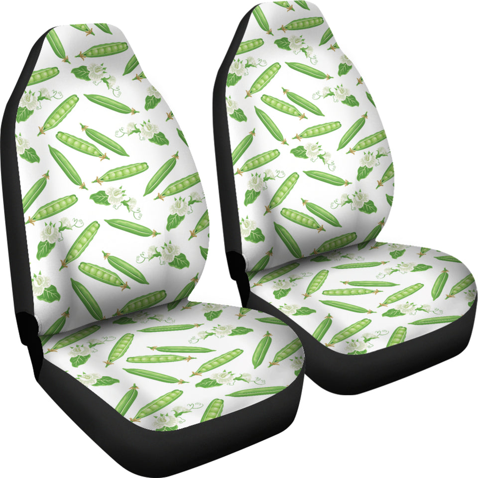 Green Peas Pattern Print Design 04 Universal Fit Car Seat Covers